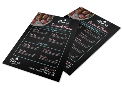 Signature Dessert Menu Template preview