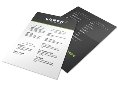 Rocket Lunch Menu Template preview