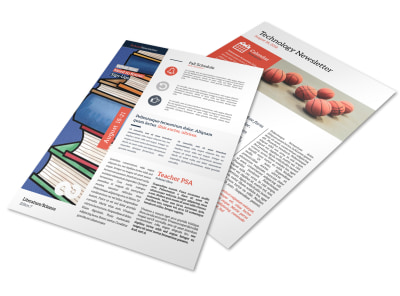 Informative School Newsletter Template preview