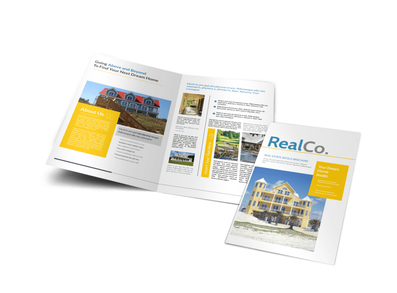 Real Property Management BiFold Brochure Template