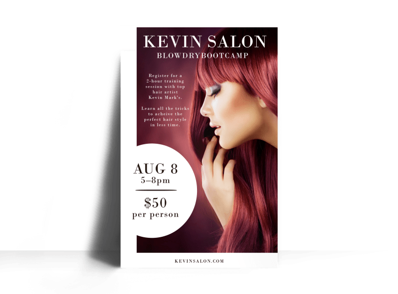 Hair Salon Special Events Poster Template