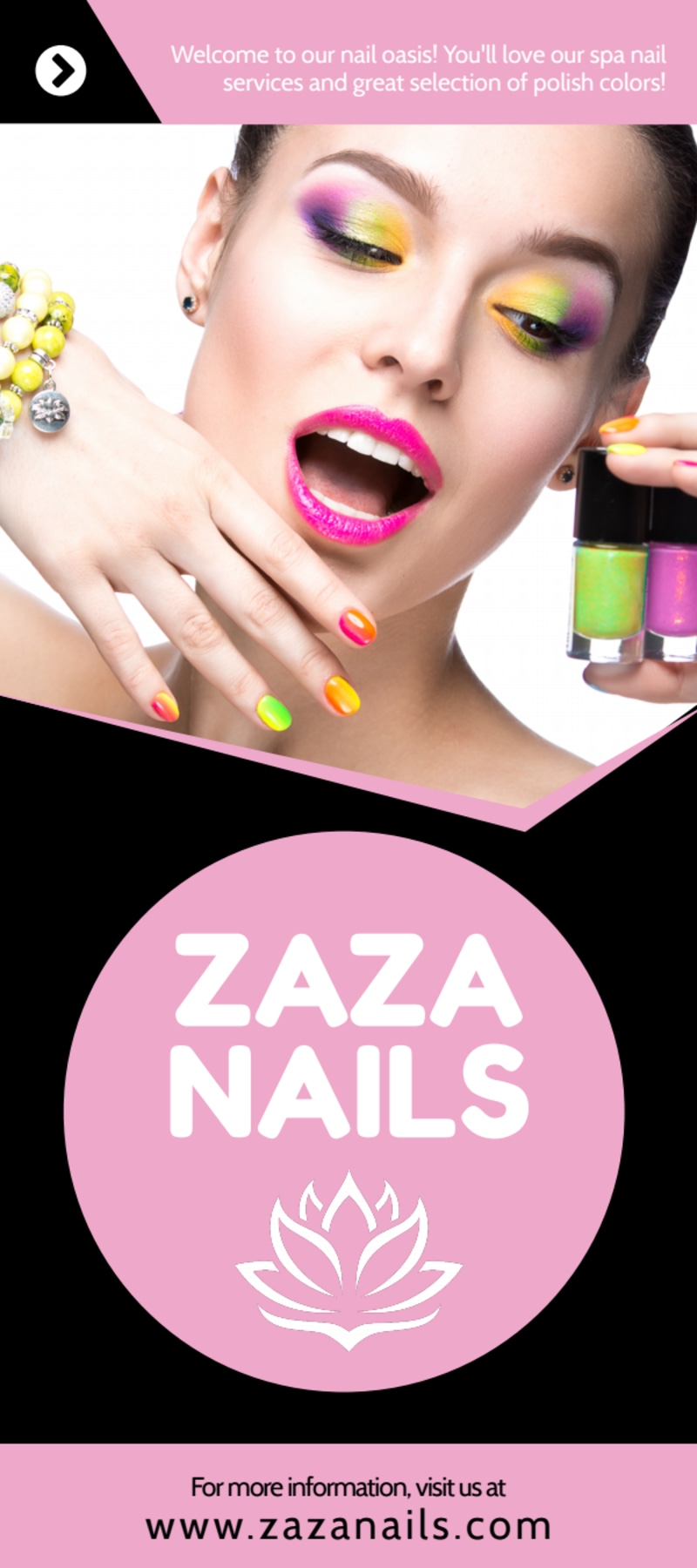 Nail Salon Price List   Side 1 Image