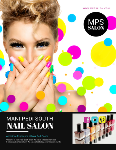 Nail Salon Advertising Specials   Side 1 Image