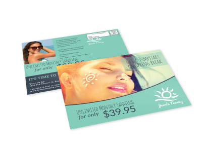 Tanning Salon EDDM Postcard Template preview