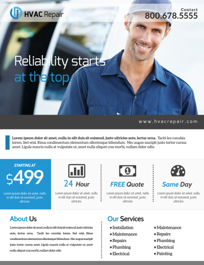 HVAC Special Offers   Side 1 Image