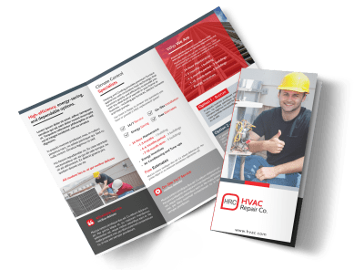 HVAC About Us Tri-Fold Brochure Template