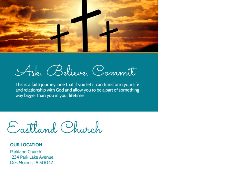 Church Easter Outreach EDDM Postcard Template