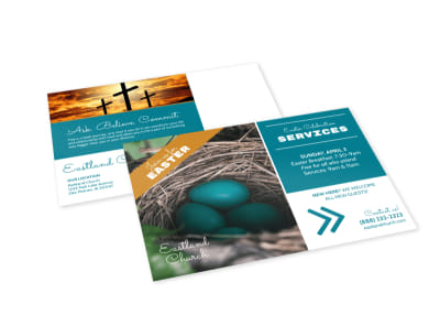 Church Easter Outreach EDDM Postcard Template preview