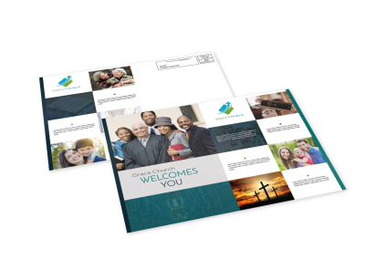 Church Welcome EDDM Postcard Template preview