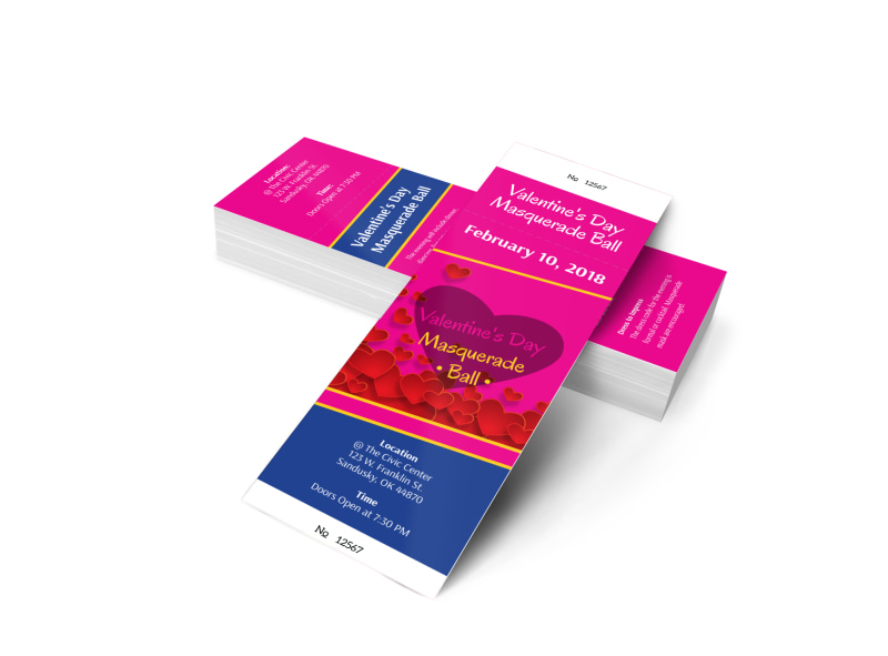 s day masquerade ball ticket template s day tickets templates