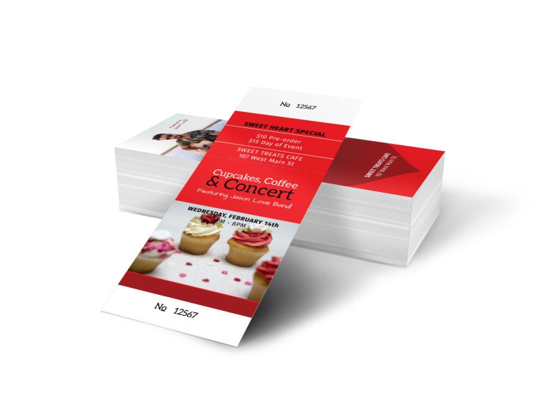 food beverage ticket templates