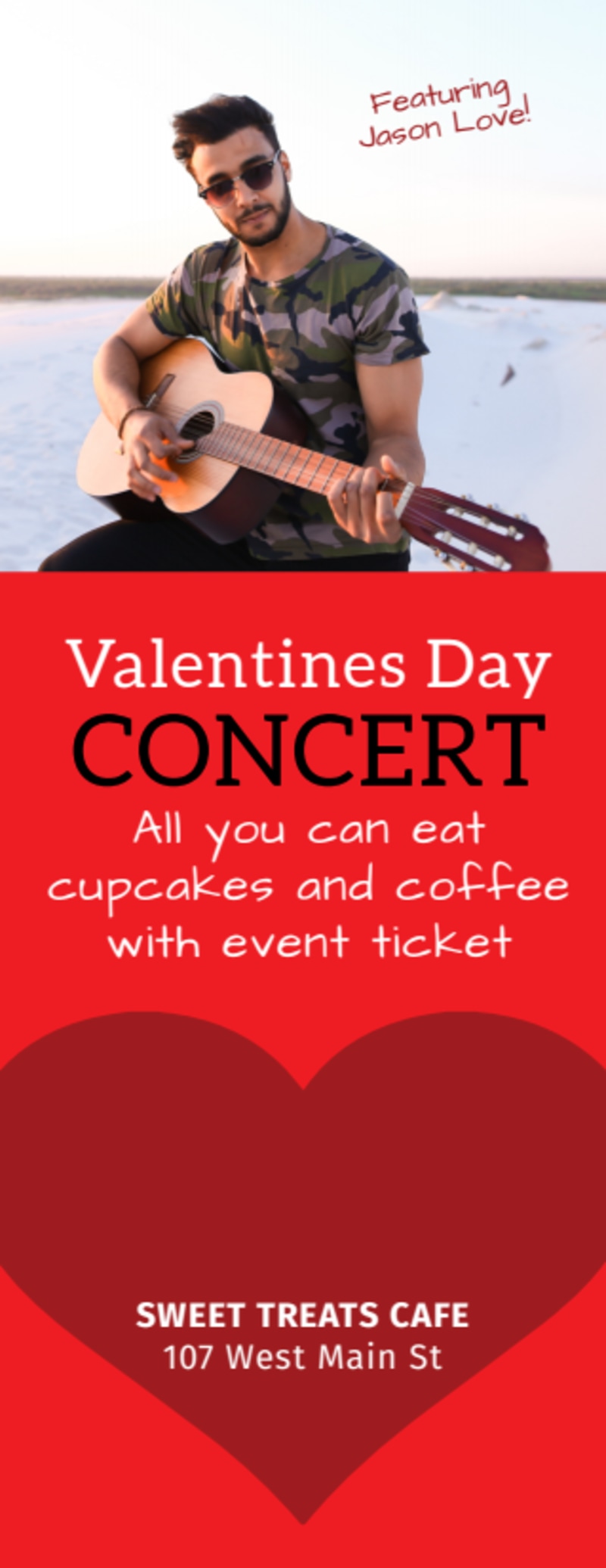 Valentine's Day Special Event Ticket Template