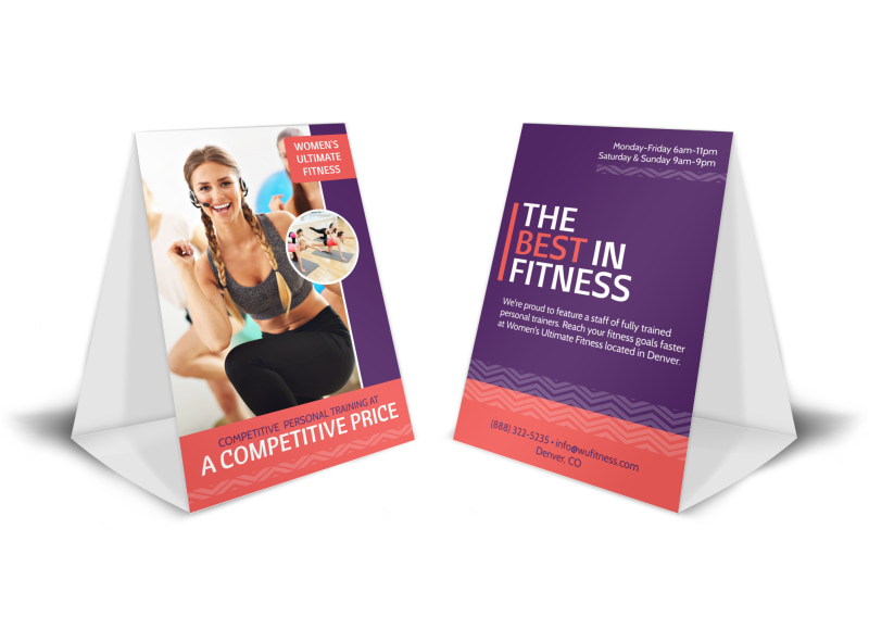 personal trainer promotional table tent template mycreativeshop tent promotional flyer
