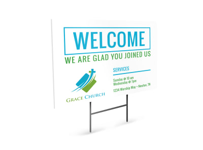 Main Church Welcome Sign  Image