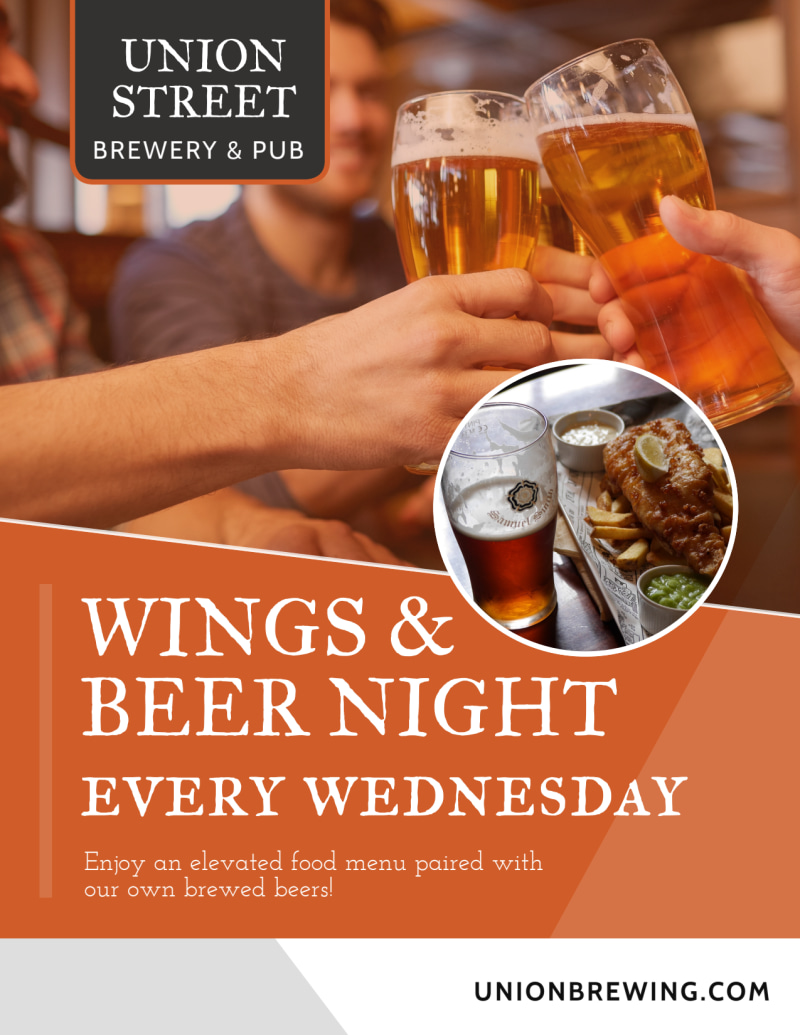 Wings & Beer Night Flyer Template
