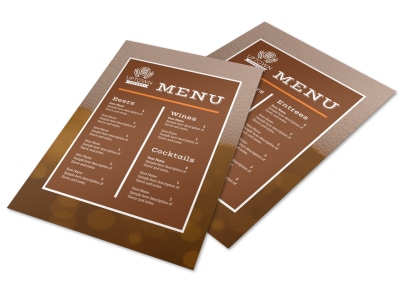 Refreshing Brewery Menu Template preview