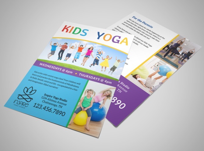 fun kids yoga flyer template mycreativeshop yoga flyer template