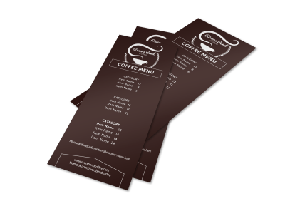 Coffee Shop Menus Template Preview