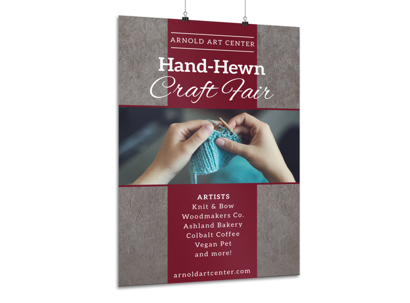 HandHewn Craft Fair Poster Template