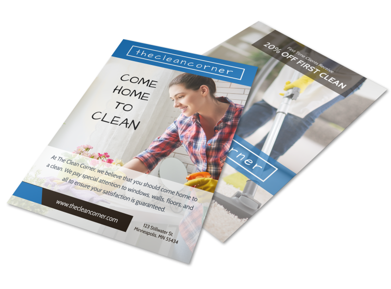 home cleaning service flyer template home cleaning flyer
