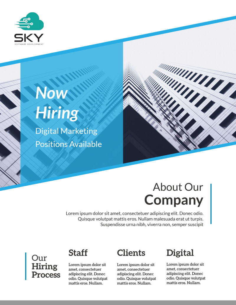 Now Hiring Flyer Template
