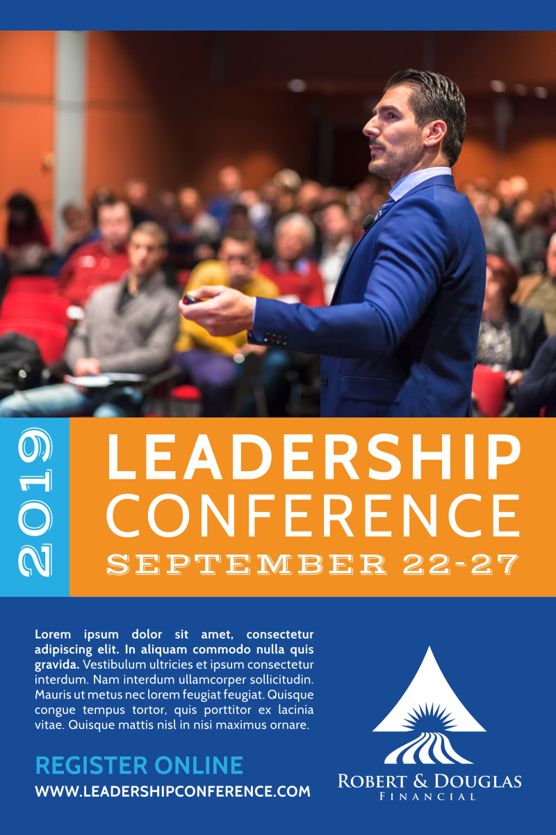 Leadership Conference Poster Template MyCreativeShop