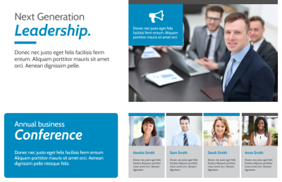 Conference Invitation Postcard Template Preview 1