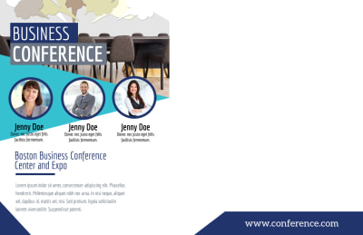 Business Conference Invitation Postcard Template Preview 2