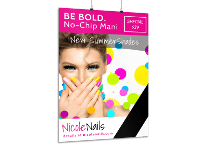 Nail Salon Posters Template Preview