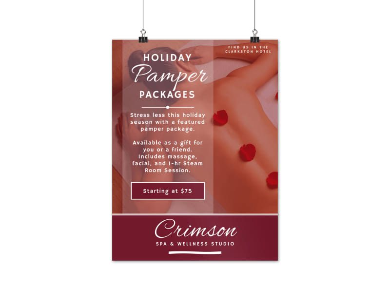 spa holiday packages poster template mycreativeshop holiday poster template
