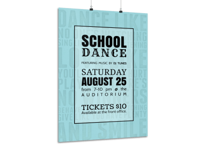 Teal School Dance