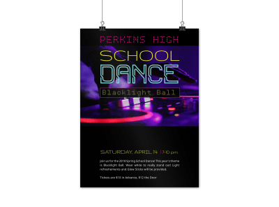 School Dance Blacklight Ball