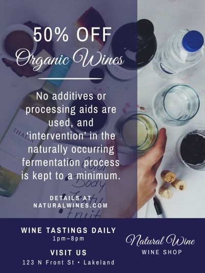 Organic Wine Tasting