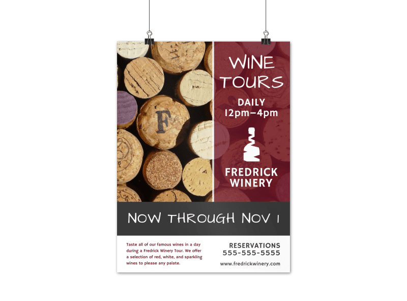 Daily Wine Tour Poster Template