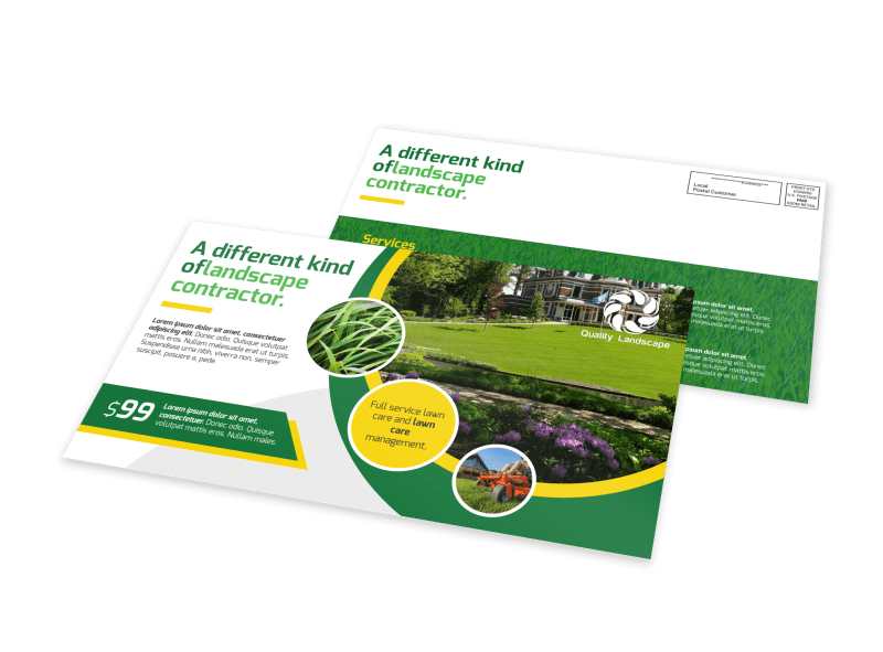 Landscaping Contractor EDDM Postcard Template