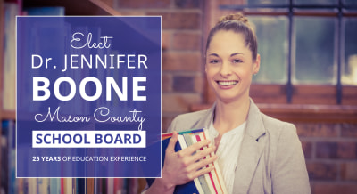 School Board Election EDDM Postcard Template Preview 1
