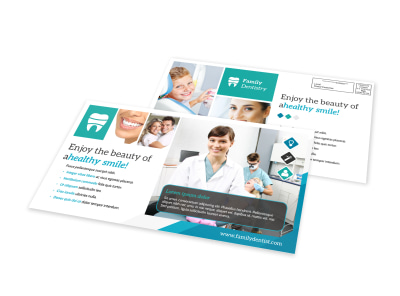 Healthy Smile Dental EDDM Postcard Template preview