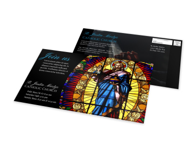 Classic Church EDDM Postcard Template preview