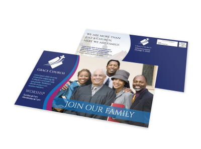 Church Outreach Postcard Template preview