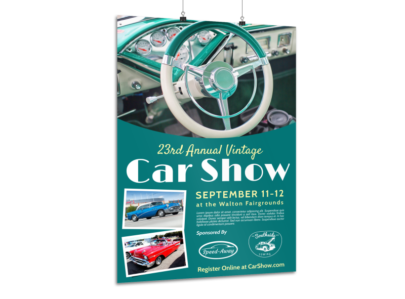 Annual Vintage Car Show Poster Template
