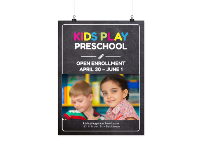 Preschool Posters Template Preview