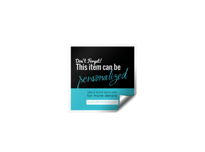 Personalize Product Sticker