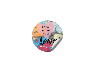 Hand Made Product Sticker
