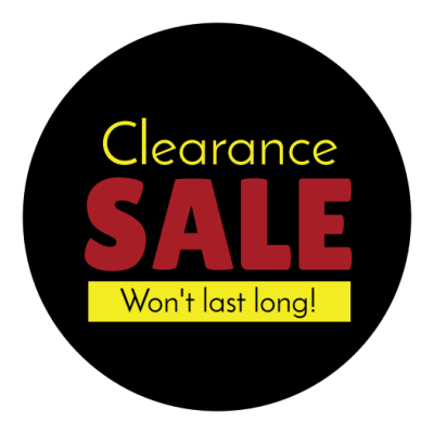 Clearance Sale Sticker