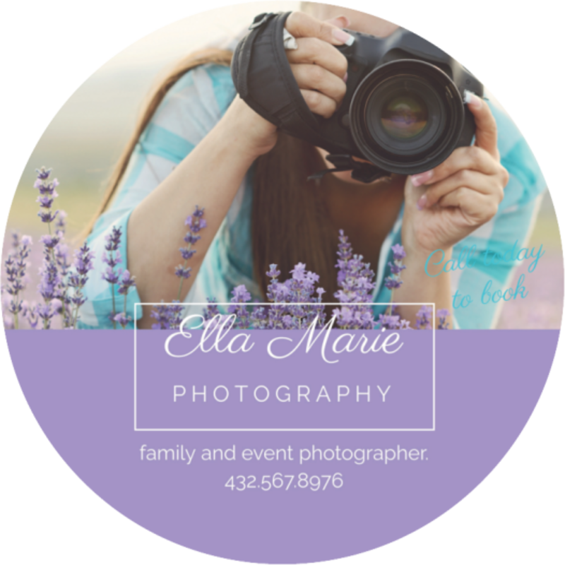 Photography Sticker Template