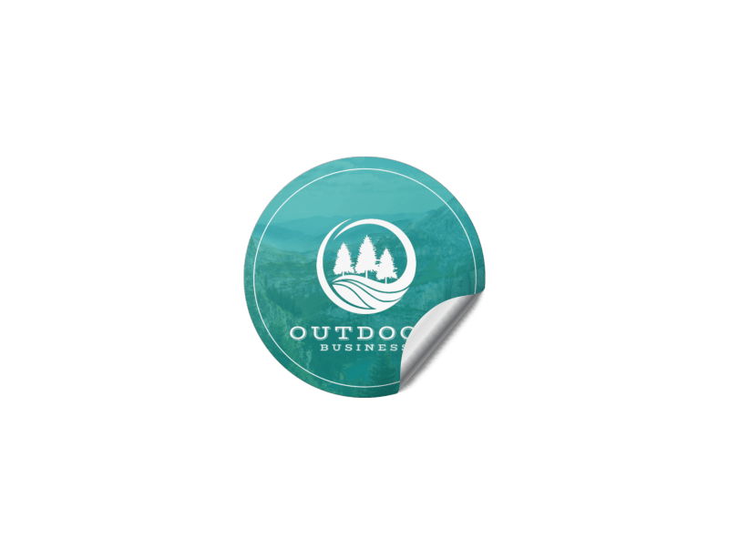 Outdoor Business Sticker Template