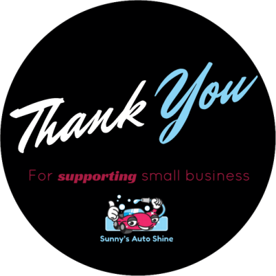 Car Wash Thank You Sticker