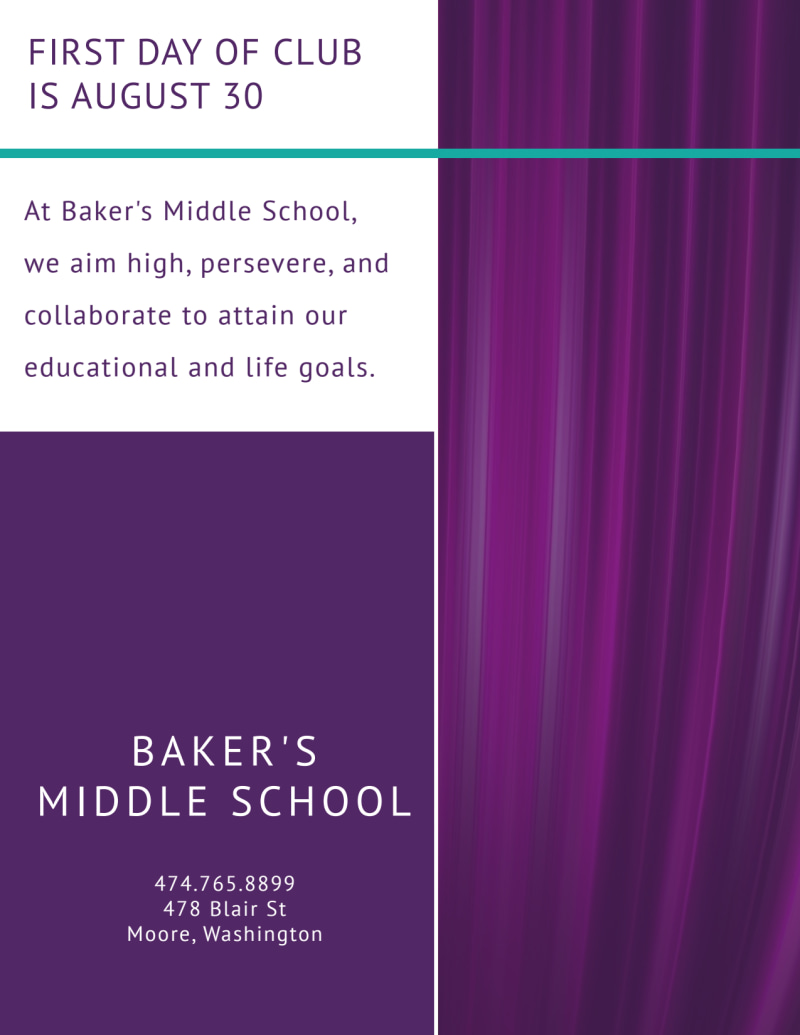 Theater Club Flyer Template