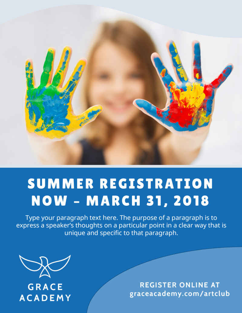 After School Art Club Flyer Template