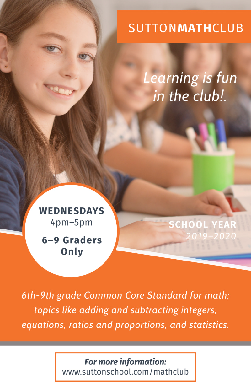 Math Club Poster Template